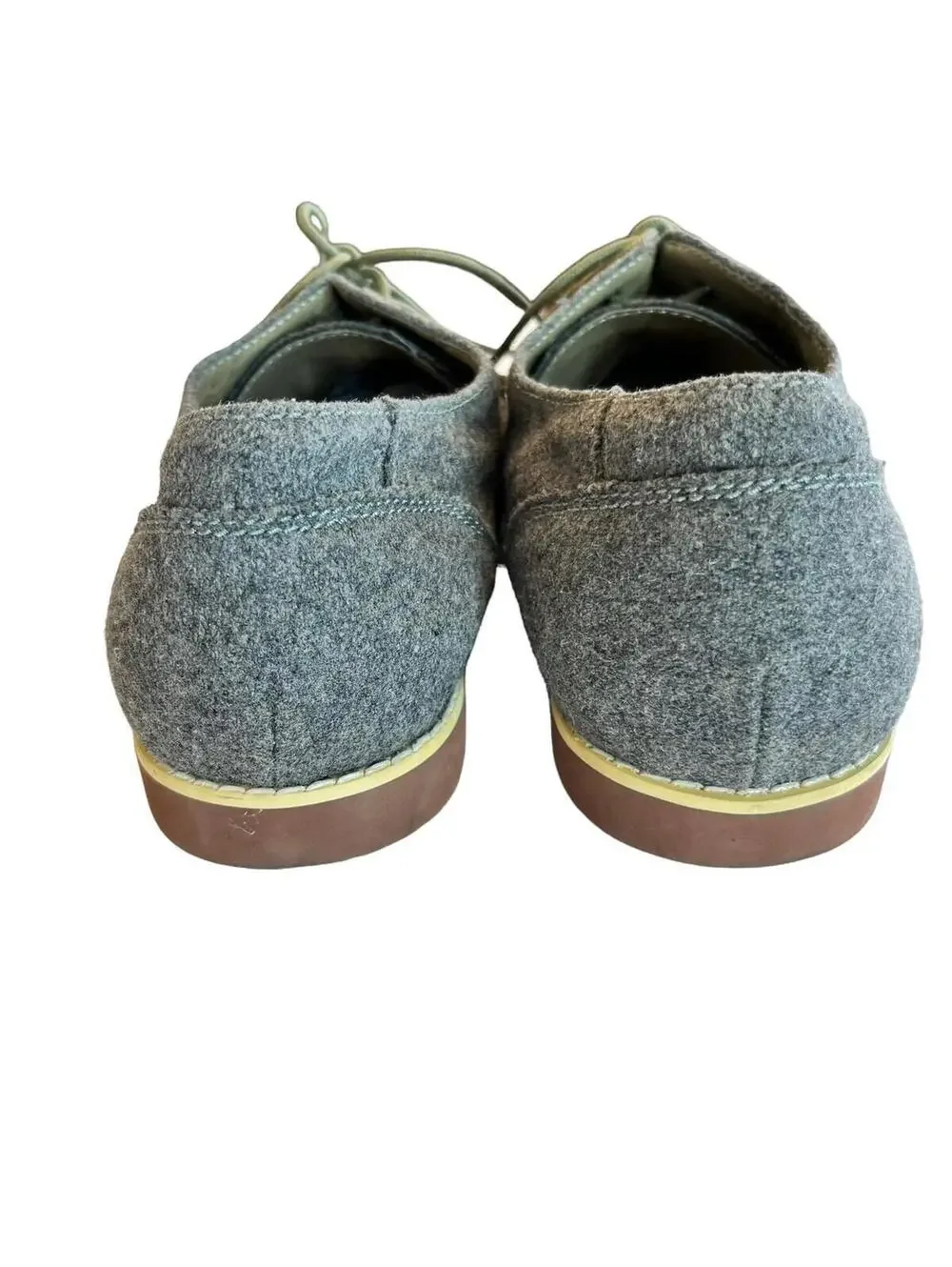 Hawkings Mcgill Mens Size 10 Grey lace up Casual Shoes Faux Suede
